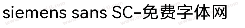 siemens sans SC字体转换